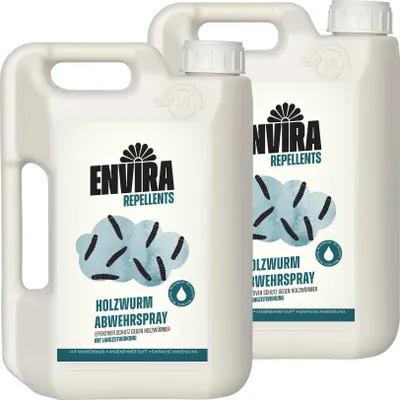 Produktbild von Envira Holz Abwehrwurmspray 2 x 2L - Spray mit Langzeitwirkung gegen Holzbock & Holzwurm