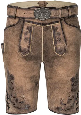 Produktbild von Lederhose kurz Max in Hellbraun von Nübler, Größe:62