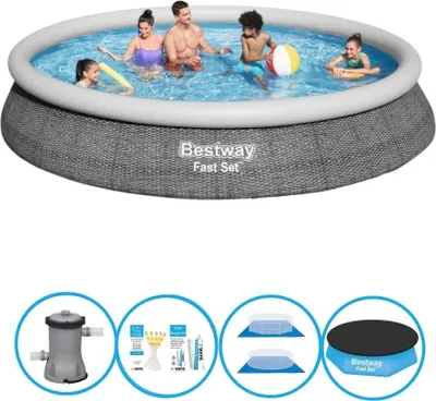 Produktbild von Bestway Pool Fast Set - 457x84 cm - Inklusive Zubehör