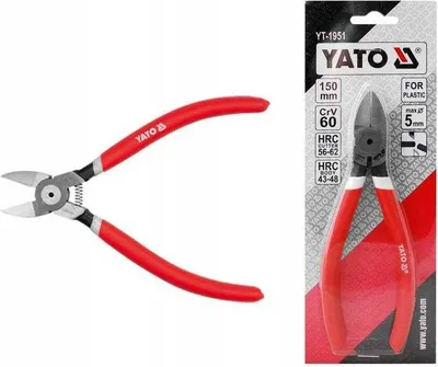Produktbild von Yato YT-1951, Seitenschneider, PVC, Rot, 150 mm