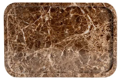 Zdjęcie produktu dla HOMLA Taca dekoracyjna MARMURI marmurowa prostokątna 30x20x1,8 cm