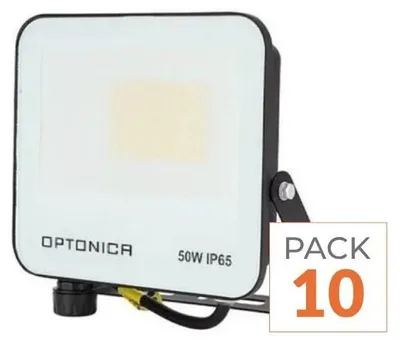 Produktbild von 10er-Pack – 50-W-Scheinwerfer, IP65, CCT Schwarz – 3000 K/4000 K/6000 K