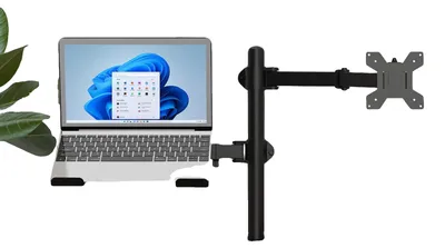 Image de Support pour écran, design ergonomique, rotation à 360°, noir