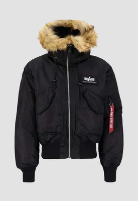 Produktbild von Alpha Industries Pilotenjacke mit Fellkapuze und Reißverschluss Größe: XXL