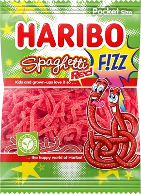 Produktbild von HARIBO Spaghetti rot f!zz 28 x 70 Gramm