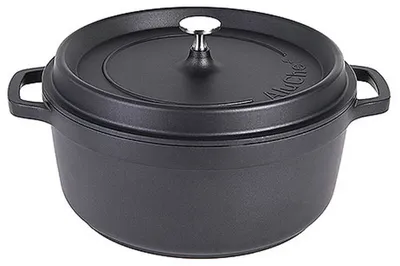 Produktbild von AluChef® Cocotte, rund 28 cm / schwarz