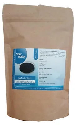 Produktbild von 2L / 1kg Aktivkohle Granulat Filterkohle aus Kokosnussschalen, 8x30 mesh