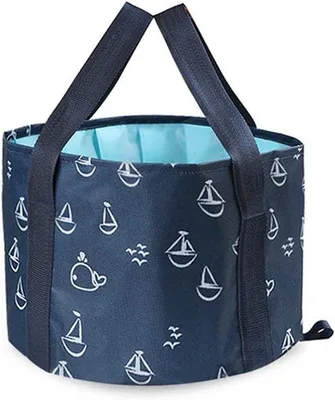 Produktbild von Wasserdichte tragbare faltschlagbare Picknick- und Camping-Eimer mit 13 l Tragtas.