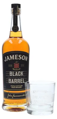 Produktbild von Jameson Black Barrel - Triple Distilled Irish Whiskey - Geschenkset inkl. Tumbler Glas