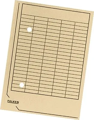 Produktbild von Falken Umlaufmappe DIN A4, 250g/qm Manila-Karton, Organisationsdruck, 2 Schaulöcher, chamois