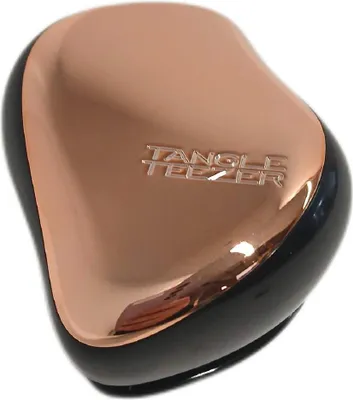 Produktbild von Tangle Teezer Compact Styler, Erwachsener, Paddelhaarbürste, Schwarz, Roségold, Einfarbig, Mädchen
