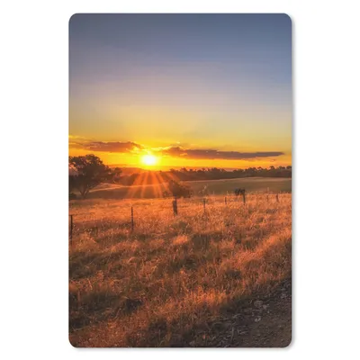 Produktbild von MuchoWow® Mauspad Mousepad Sonne - Gras - Baum - Natur 18x27 cm - Mousepads - Maus Mat - Pad - Mausunterlage
