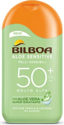Produktbild von Aloe Sensitive Pelli Sensibili Latte Spf50 E 200 ml