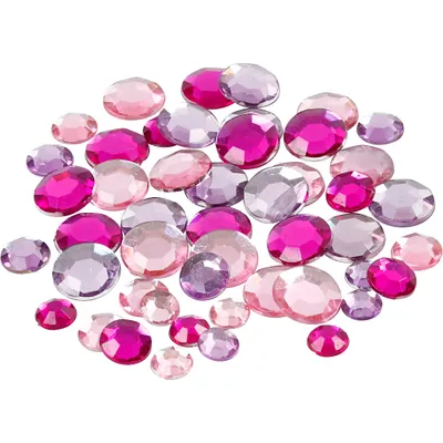 Produktbild von Creativ Company Strasssteine, rund, Größe 6+9+12 mm, lila, 360 Stück 1 Box