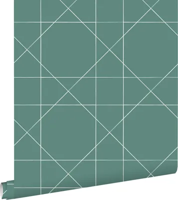 Immagine prodotto di ESTAhome carta da parati linee grafiche verde mare grigiastro 53 cm x 10.05 m