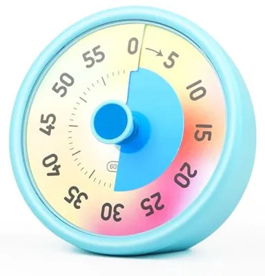 Visueller Countdown-Timer für Kinder bis 60 Minuten - Ideal für Klassenzimmer, Küche und Büro