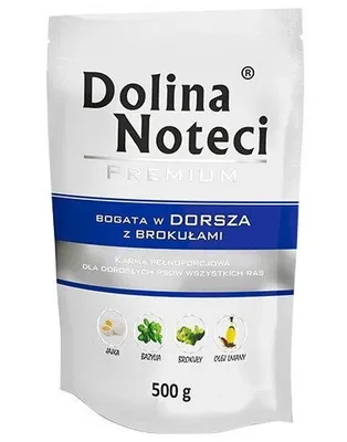 Obrázek produktu pro DOLINA NOTECI PREMIUM treska s brokolicí kapsička pro psy 500 g
