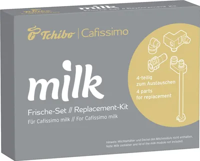 A box for a Tchibo Cafissimo milk replacement kit.