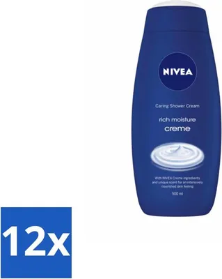 Immagine prodotto di NIVEA - Crema doccia - Ricca di idratazione - Sensazione di pelle nutrita - 500 ml - Confezione risparmio - 12 pezzi