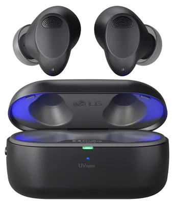 Produktbild von LG TONE-T90S, True Wireless Stereo (TWS), Anrufe/Musik, 5,7 g, Kopfhörer, Schwarz