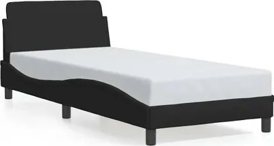 Immagine prodotto di vidaXL Struttura letto con testiera "Dover" nera 80x200 cm in tessuto