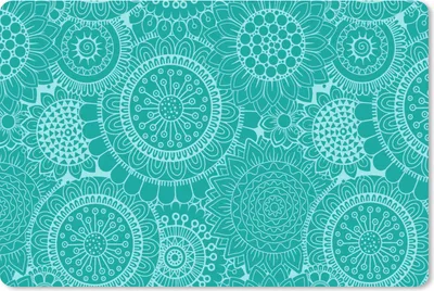 Produktbild von MuchoWow® Mauspad Mousepad Muster - Sonnenblumen - Mandala 27x18 cm - Mousepads - Maus Mat - Pad - Mausunterlage - Büroartikel - Desk Matten