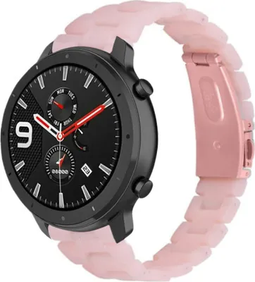 Produktbild von Strap-it Xiaomi Amazfit GTR Resinarmband (Rosa)