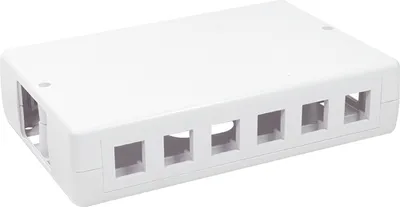 Produktbild von LogiLink Aufputzdose für Keystone Module 12-fach weiß