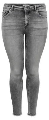 Produktbild von ONLY CARMAKOMA Damen Skinny Jeans Curvy Ankle Denim Große Größen Plus Size Übergröße Größe: 44W / 34L