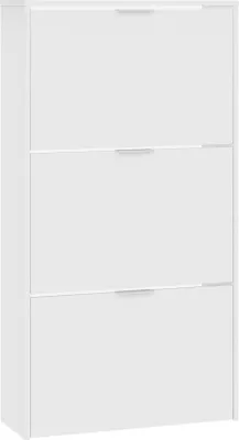 Produktbild von Dmora Schuhregal Escondido 60x22x113 cm Weiß 18 Paar, 3 Fächer