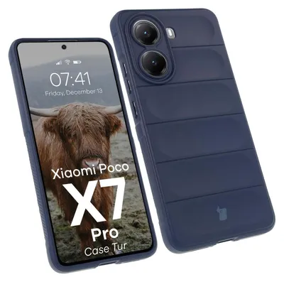 Produktbild von Bizon Case Tur Panzerhülle für Xiaomi Poco X7 Pro, Marineblau