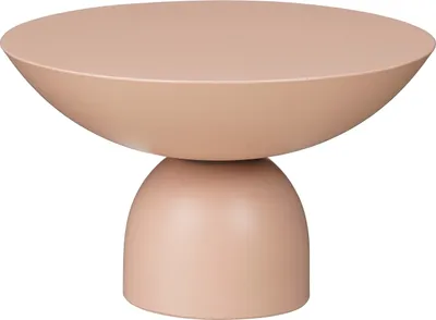 Produktbild von Mica Decorations Celise Beistelltisch - H28 x Ø47 cm - Metall - Hellrosa
