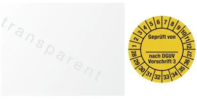 Produktbild von Dreifke® Kabelprüfplakette nach DGUV Vorschrift 3, 2028-2037, Folie, ...