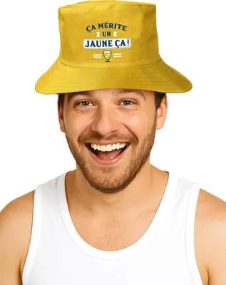 Immagine prodotto di Cappello da pescatore Cartellino giallo Calcio per adulti giallo - Taglia unica