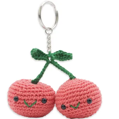 Obrázek produktu pro Hardicraft Cherries, Sada na pletení pro děti, Bavlna, Zelená, Červená