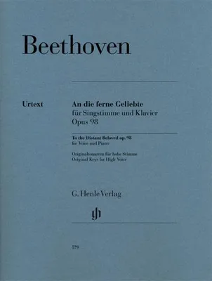Produktbild von An die ferne Geliebte op.98für Gesang (hoch) und Klavier (dt/en)