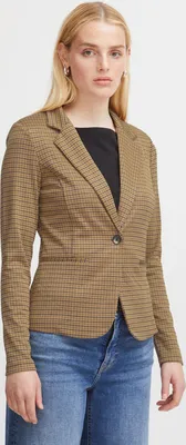 Produktbild von Ichi IHKATE Damen Blazer Kurzblazer Jacke mit Stretch und Reverskragen