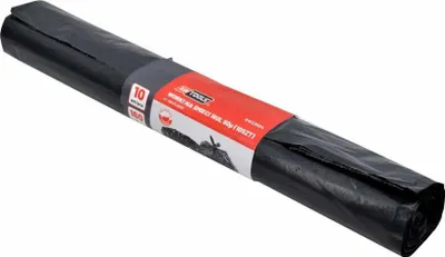 Image de AW Tools - Sacs poubelle, polyéthylène (lot de 10) AW857 (160 L) (noir)
