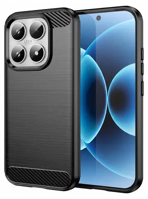 Immagine prodotto di Custodia Avizar in carbonio per Xiaomi 17, con finitura spazzolata, colore nero