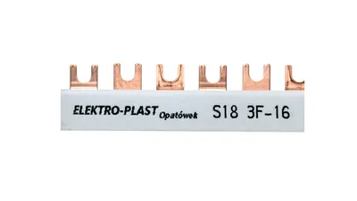Immagine prodotto di 3P 80A 16mm2 sbarra a forcella (18 moduli) 3F S18 3F-10 45.318