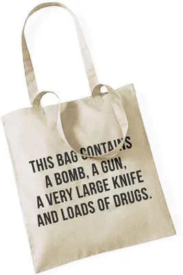 Produktbild von Jute-Tas mit Beutel, Pistolenhalter und großem Messer, beige