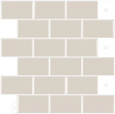 Zdjęcie produktu dla Samoprzylepne płytki ścienne 30.5 x 30.5 cm, 10 sztuk, 3D, do kuchni