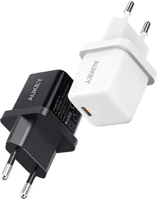 Produktbild von AUKEY PA-F5 Mini PD nabíječka 20W Balení 2 kusů: 1xbílá a 1xčerná