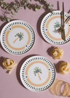 Produktbild von Hermia Concept, Hochwertiges Dessertteller-Set (6 Stück) - 100% Keramik, 19 cm