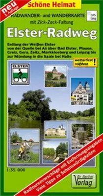 Immagine prodotto di Carta cicloturistica ed escursionistica dell'Elsterradweg 1 : 35 000