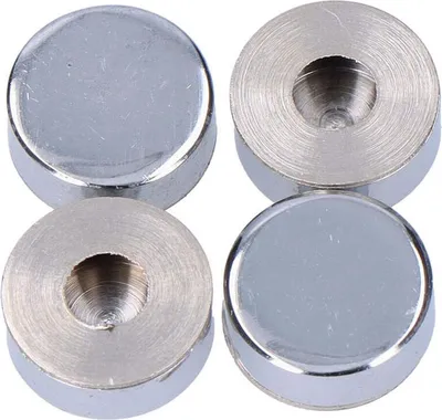 Produktbild von Möbelverkleidungen EDM Messing Geschraubt Ø 18 mm (4 Stück)