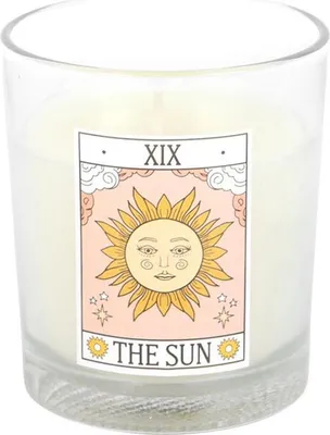 Obrázek produktu pro Something Different - "The Sun" Tarot, svíčka, Vintage Roses SD10420 (One Size) (White/Light Pink)