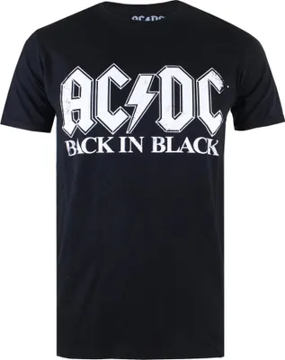 Produktbild von AC/DC - "Back In Black" T-Shirt für Herren TV1481 (XL) (Schwarz)