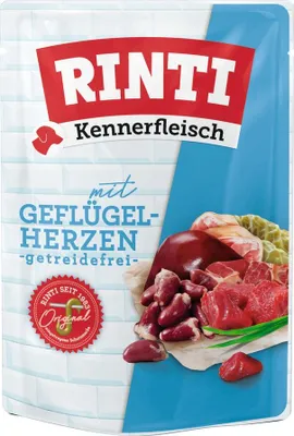 Produktbild von Rinti - Kennerfleisch Pouch 6x400g | Geflügelherzen