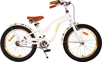 Image de Vélo enfant Volare Miracle Cruiser - Fille - 18 pouces - Blanc - Prime Collection